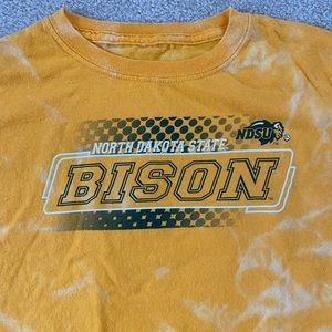💛 North Dakota State 💛 custom acid wash tee